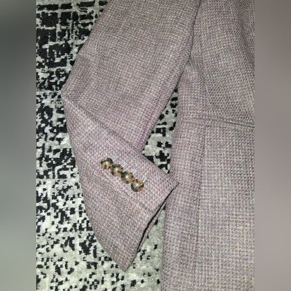 NWT ​J. Crew Parke Blazer Size 6 Moon British Wool Tweed Pink/Gray Jacket! - Picture 6 of 16
